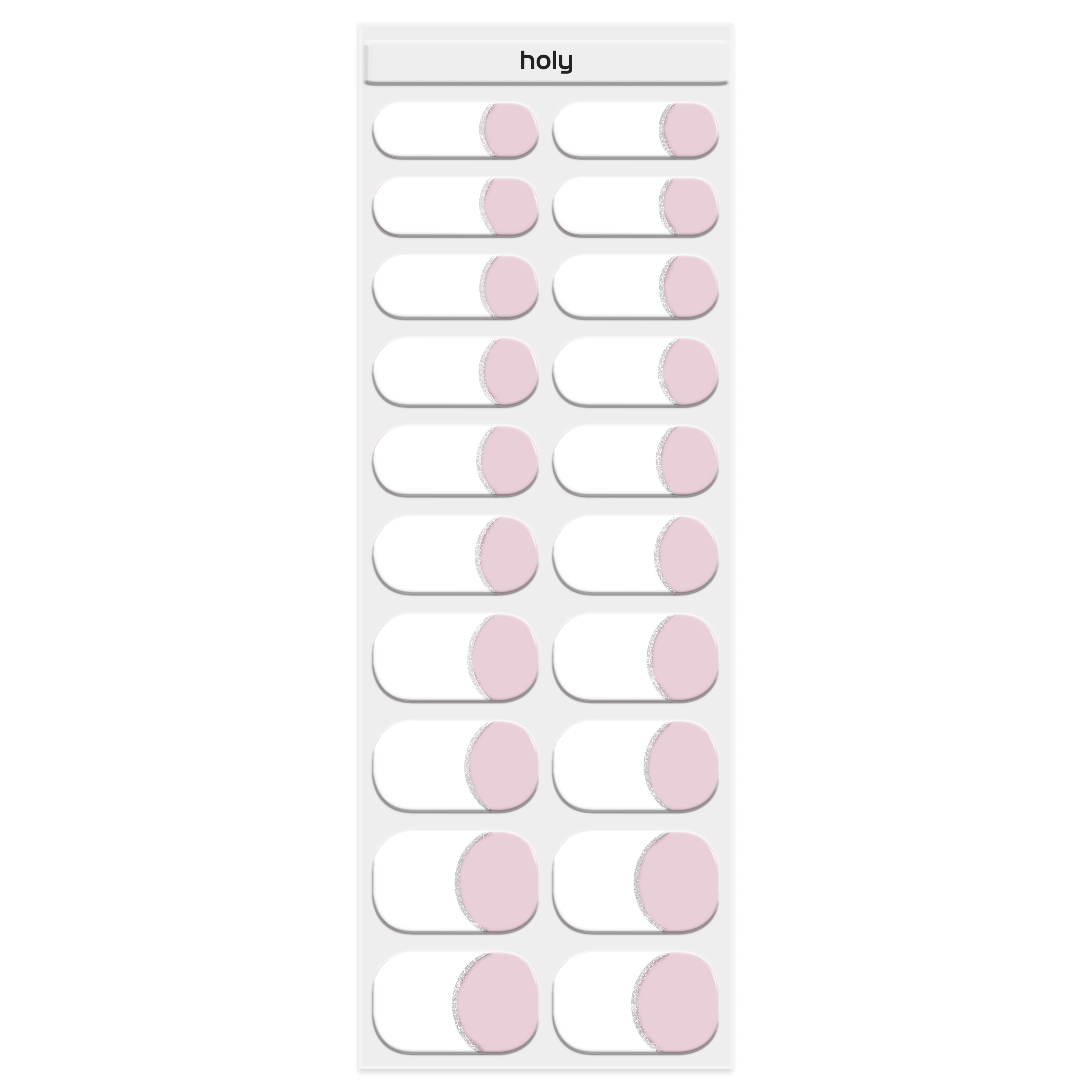 Classic French Tip Glitz